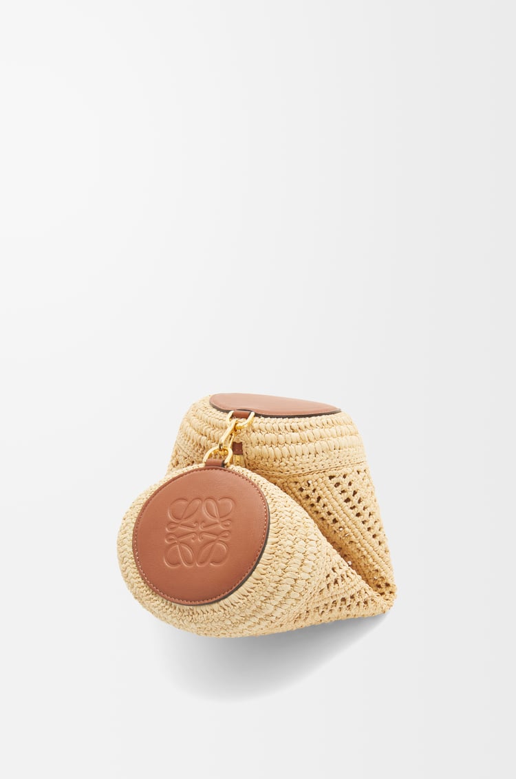 Loewe Bracelet Pouch in raffia and calfskin 1 Colours