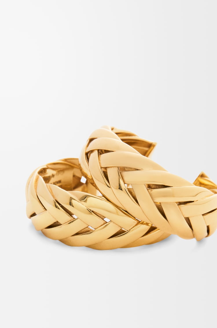 Loewe Braided Hoop Earrings In Sterling Silver 1 Colours