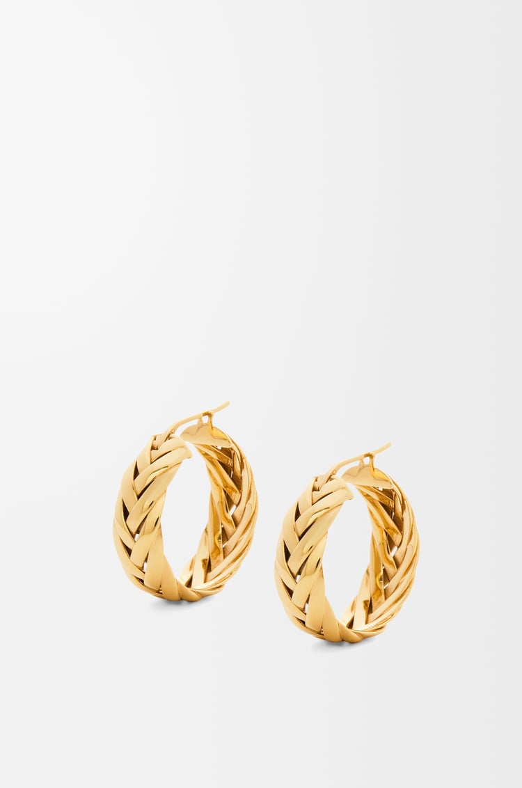 Loewe Braided hoop earrings in sterling silver 1 Colours
