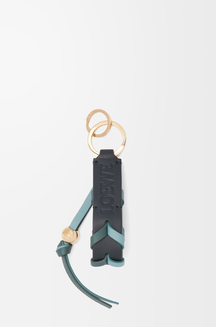 Loewe Braided Keyring In Classic Calfskin 2 Colours