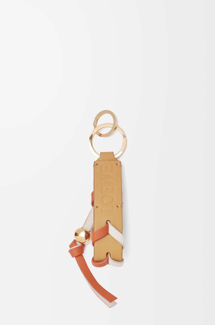Loewe Braided Keyring In Classic Calfskin 2 Colours