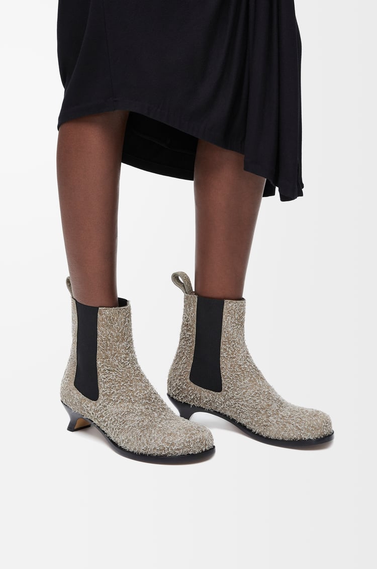 Loewe Campo Chelsea Bootie In Brushed Suede 1 Colours