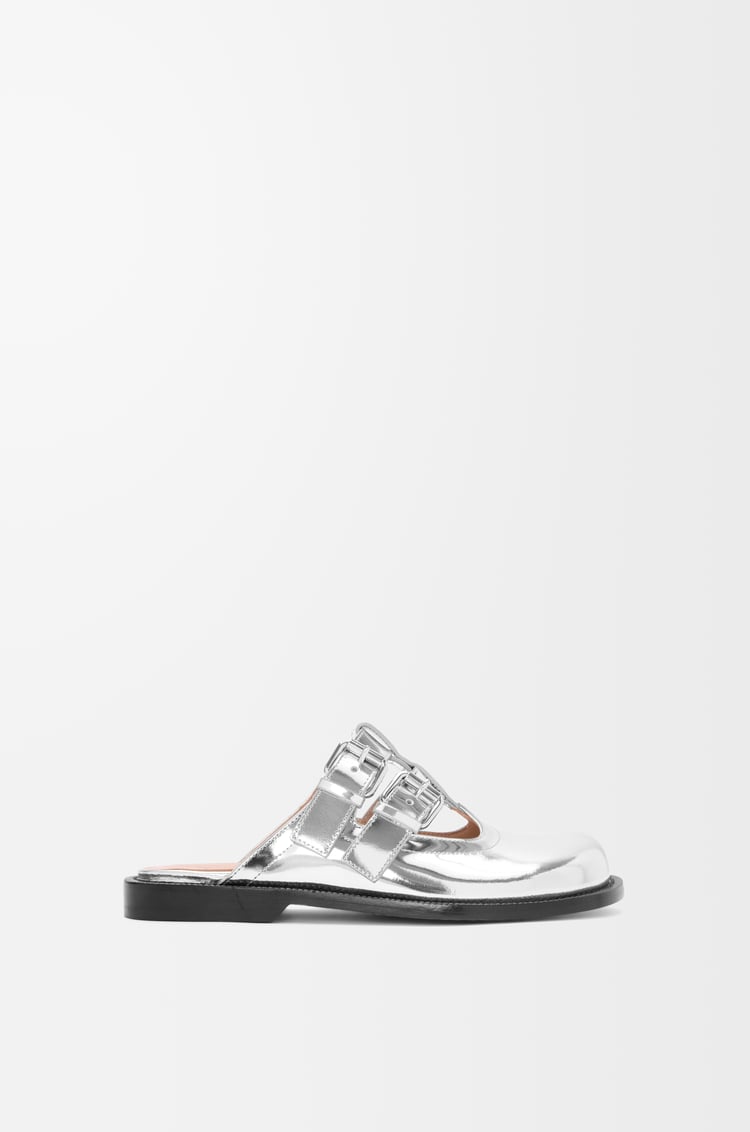 Loewe Campo Mary Jane mule in metallic calfskin 1 Colours