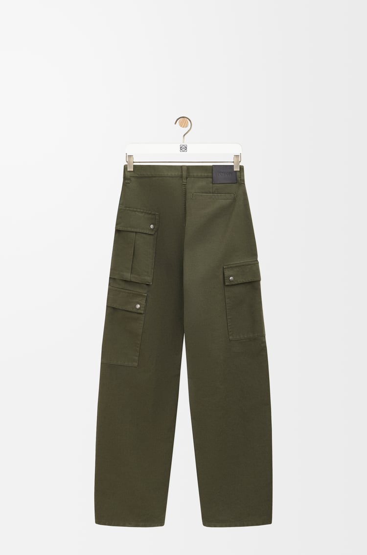 Loewe Cargo Trousers In Nappa Calfskin And Cotton 1 Colours