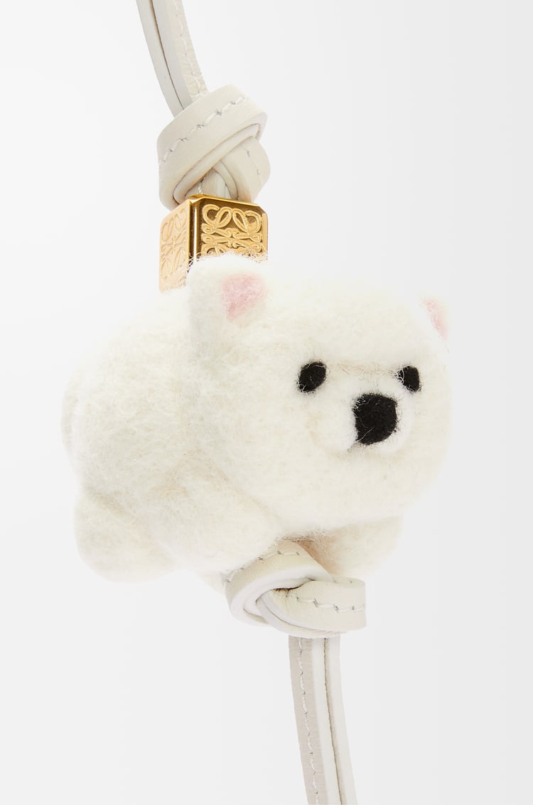 Loewe Chow Chow Charm In Felt And Calfskin 1 Colours