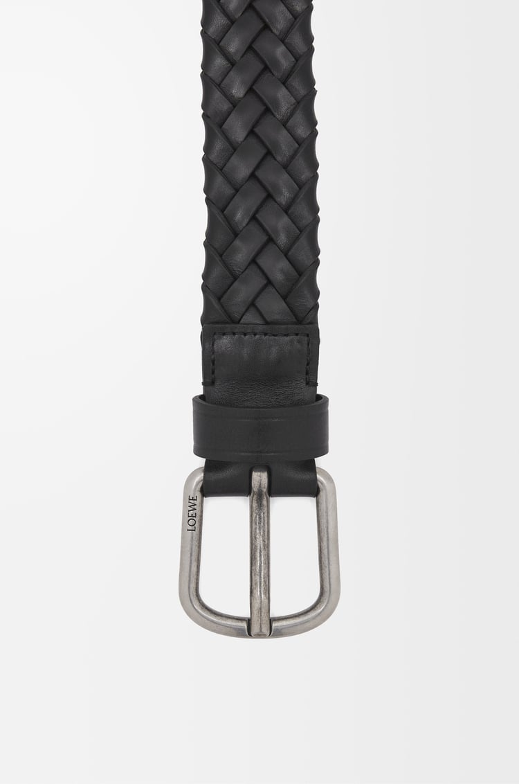 Loewe Chunky Woven Belt In Vegetable-tanned Calfskin 2 Colours