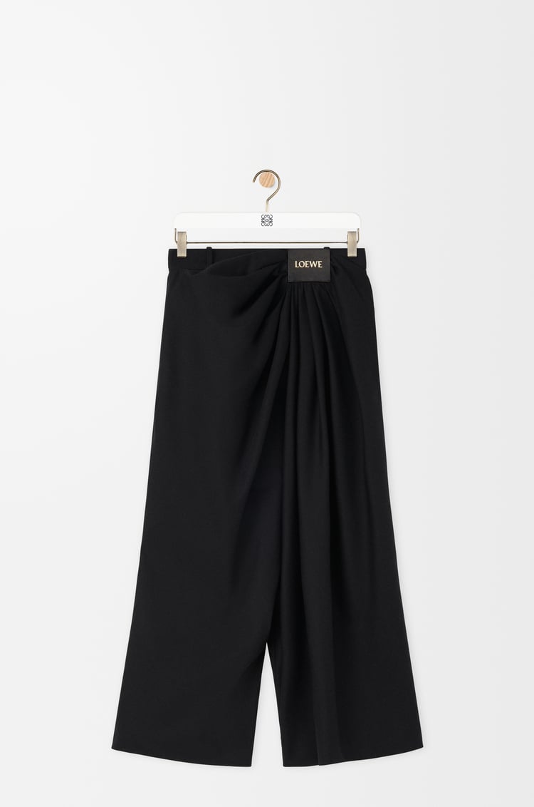 Loewe Cropped draped trousers in cotton and silk 1 Colours