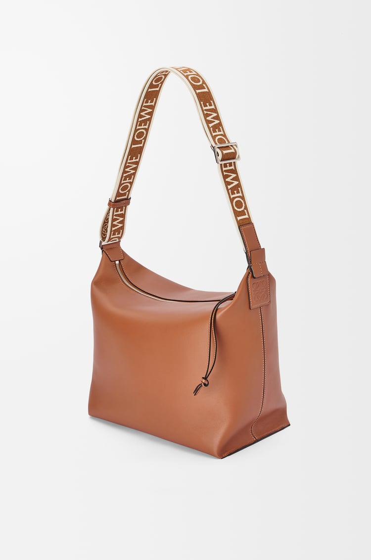 Loewe Cubi Crossbody bag in supple smooth calfskin and jacquard 2 Colours
