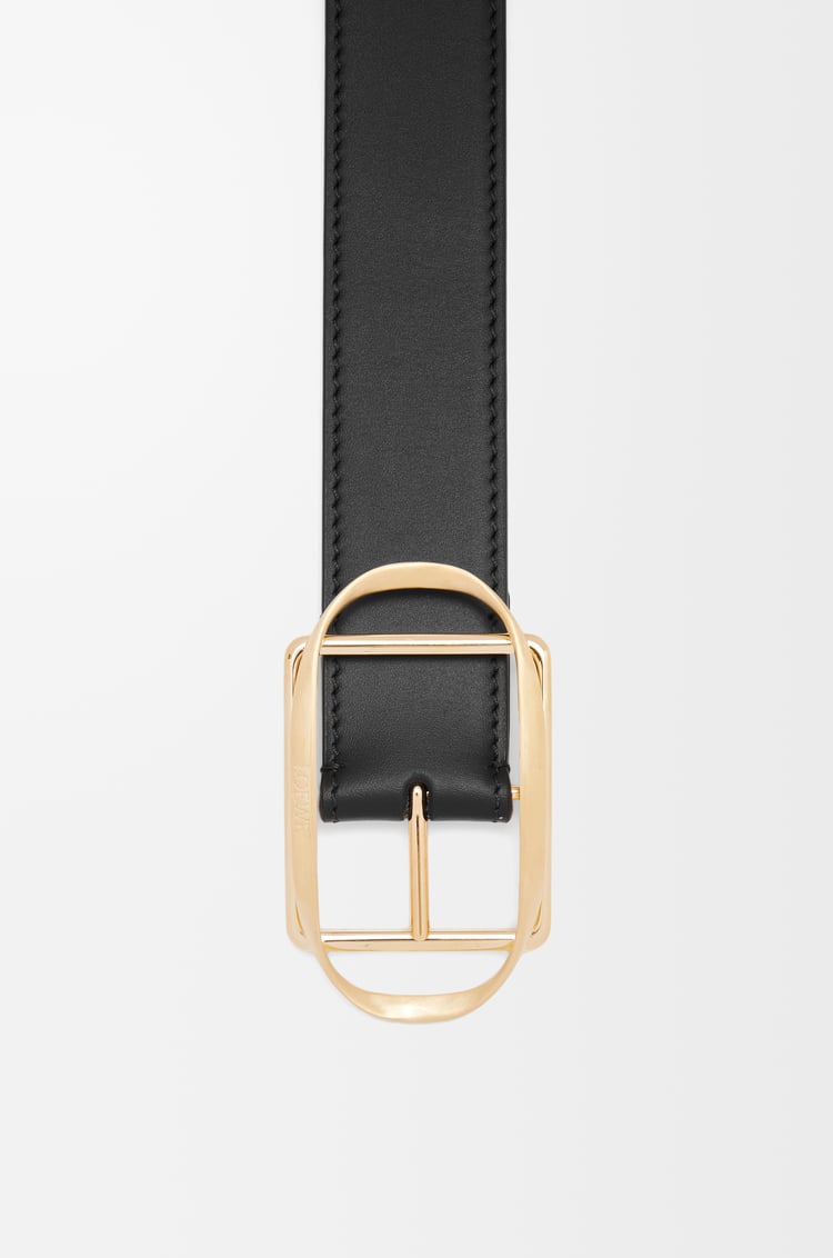 Loewe Curved Buckle Belt In Smooth Calfskin 2 Colours