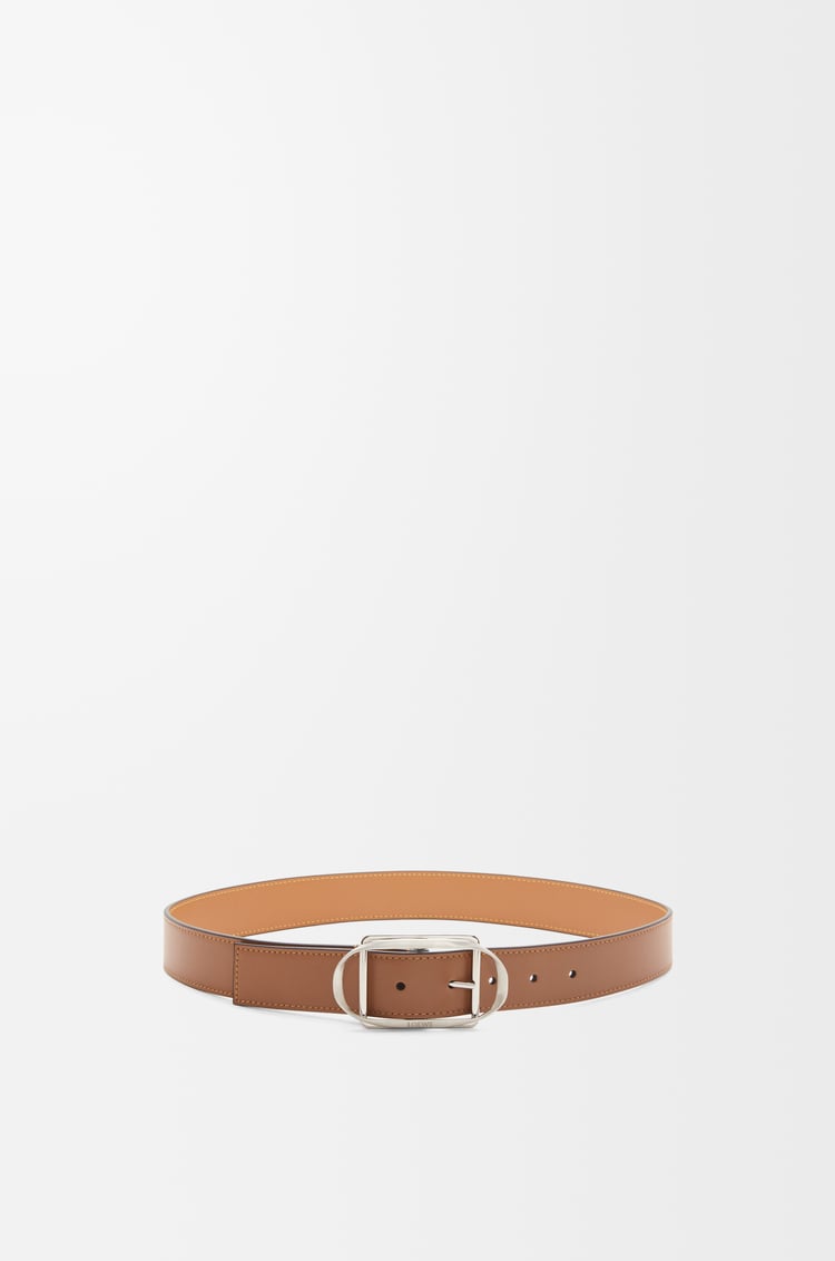 Loewe Curved Buckle Belt In Smooth Calfskin 2 Colours