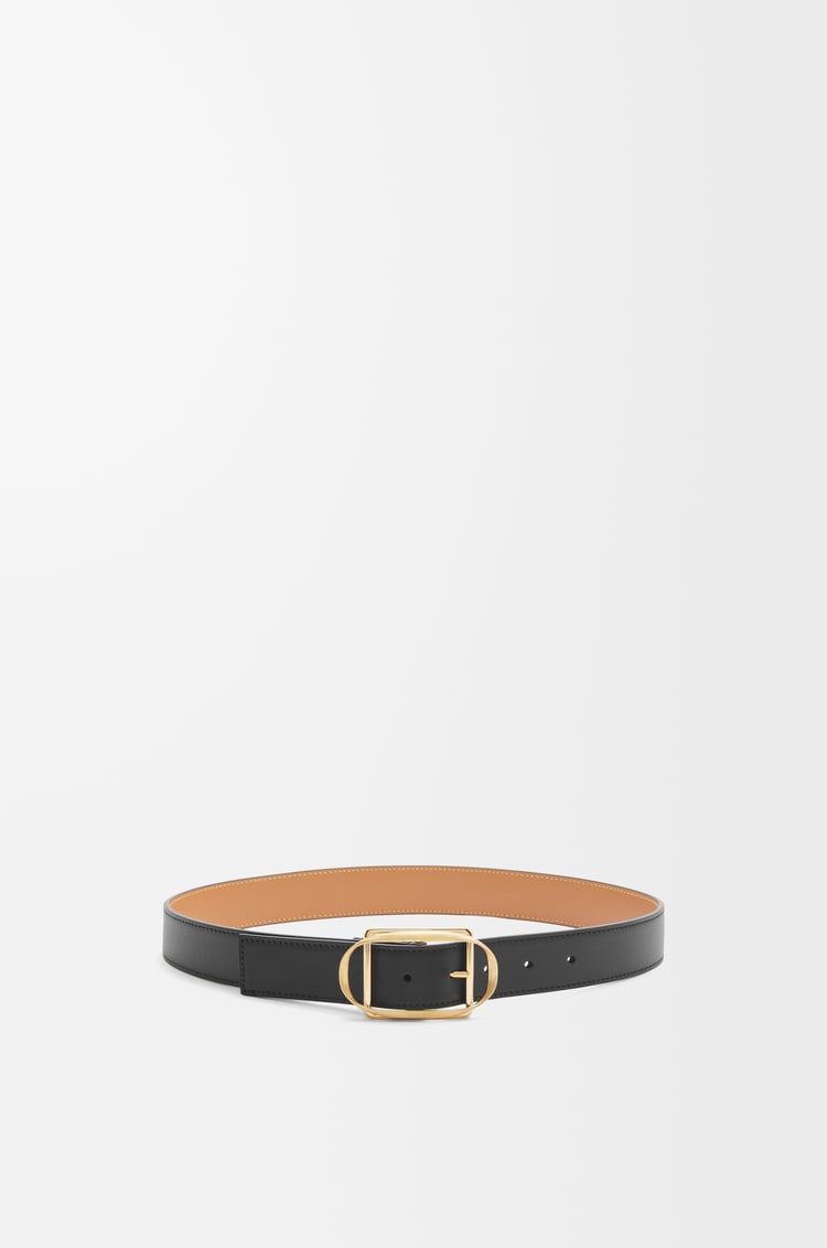 Loewe Curved Buckle Belt In Smooth Calfskin 2 Colours