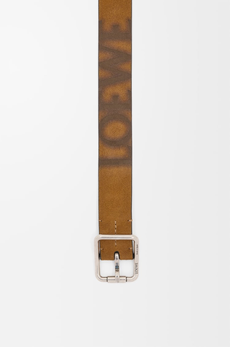Loewe Double Roller Curve Belt In Pressed Suede 1 Colours