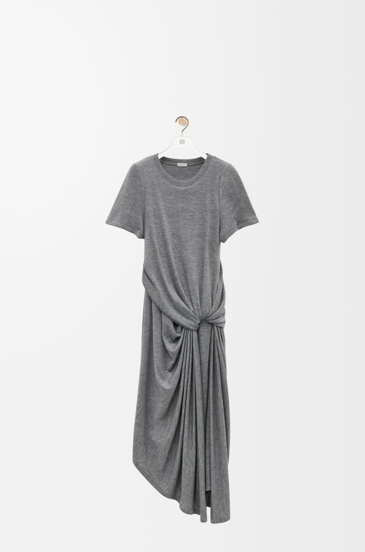 Loewe Draped dress in stretch viscose and cashmere 1 Colours