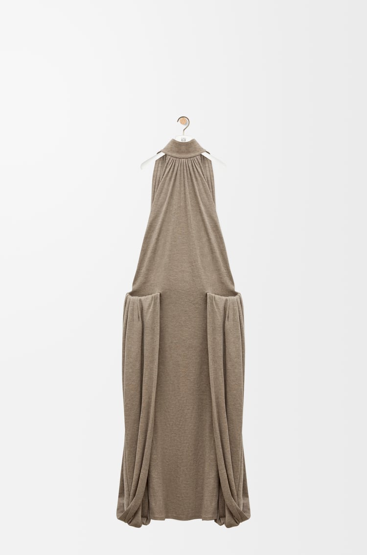 Loewe Draped dress in viscose and cashmere blend 1 Colours