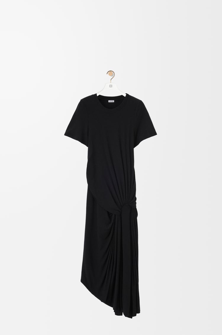 Loewe Draped dress in viscose and cashmere blend 1 Colours