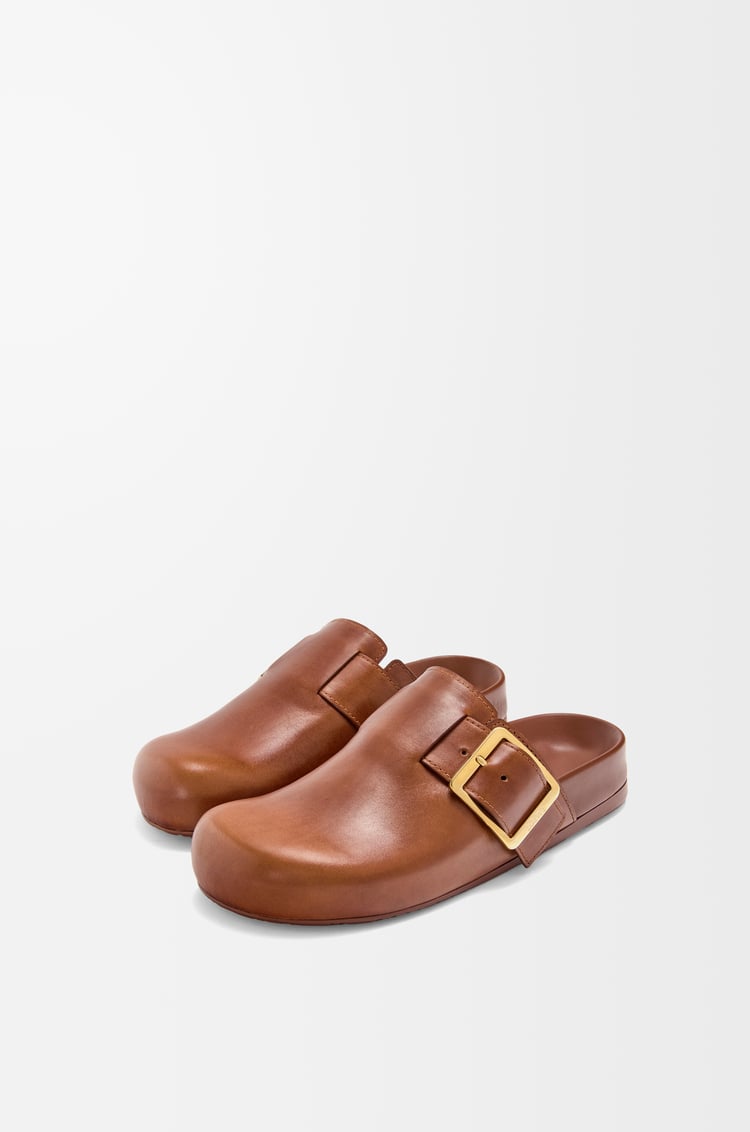 Loewe Ease Buckle Mule In Vegetable-tanned Calfskin 2 Colours