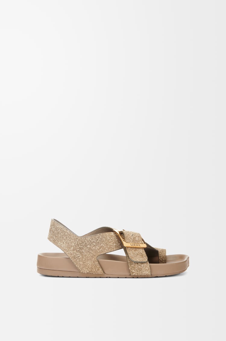 Loewe Ease Buckle sandal in brushed suede 1 Colours