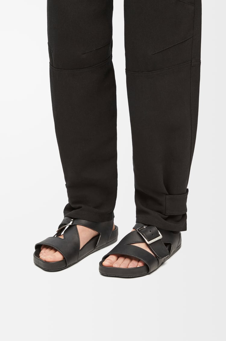 Loewe Ease Buckle Sandal In Vegetal Calfskin 2 Colours