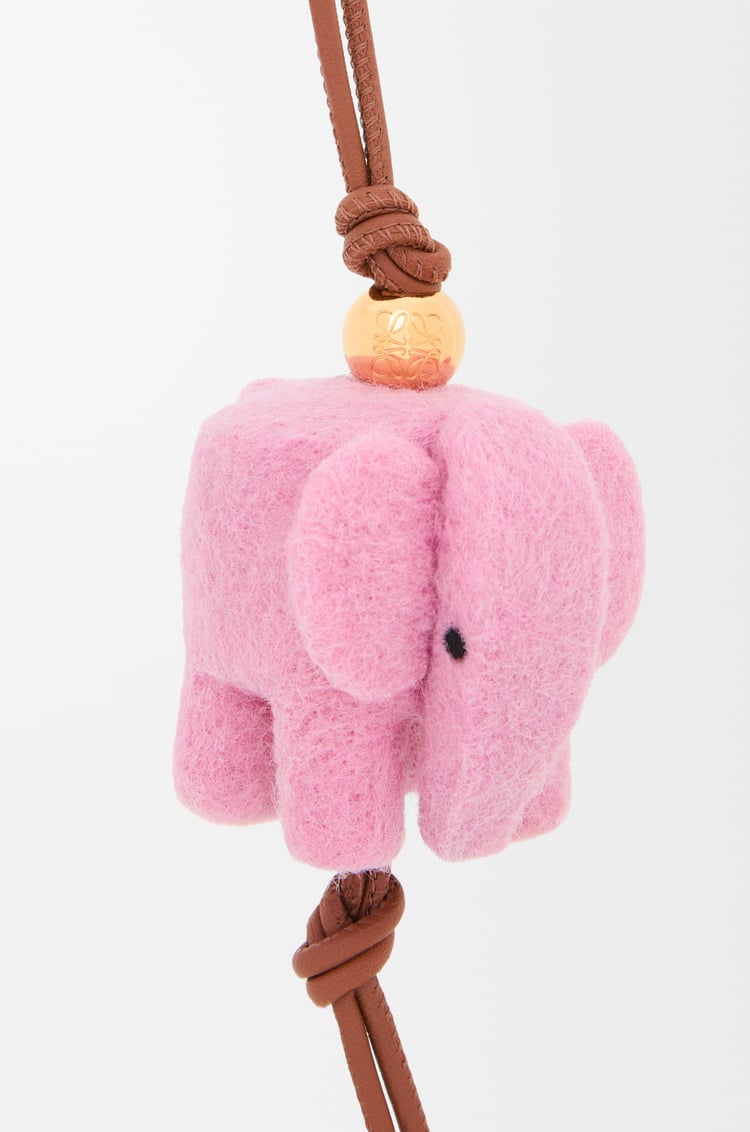 Loewe Elephant Charm In Felt And Calfskin 1 Colours