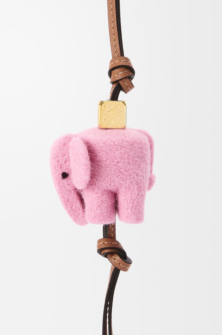 Loewe Elephant Charm In Felt And Calfskin 1 Colours
