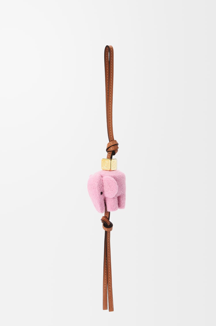 Loewe Elephant charm in felt and calfskin 1 Colours
