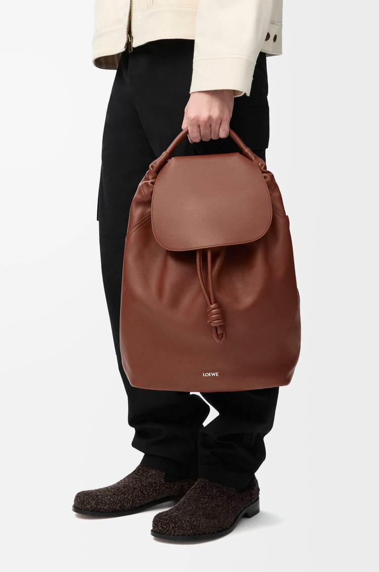 Loewe Flamenco Backpack In Shiny Supple Calfskin 4 Colours