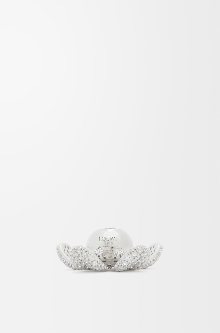 Loewe Flower Hat pendant in sterling silver and crystals 2 Colours