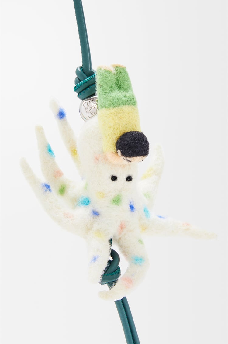 Loewe Kid With Octopus Charm In Felt And Calfskin 1 Colours