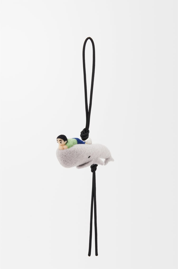 Loewe Kid with Whale charm in felt and calfskin 1 Colours