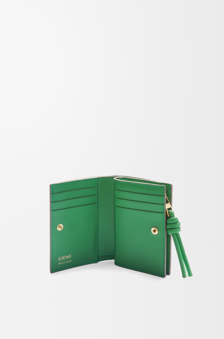Loewe Knot Compact Wallet In Shiny Nappa Calfskin 3 Colours