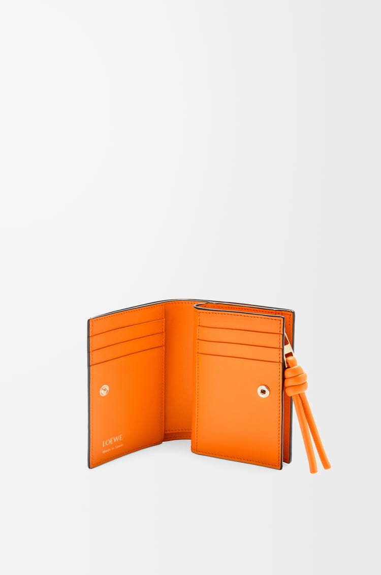Loewe Knot Compact Wallet In Shiny Nappa Calfskin 3 Colours