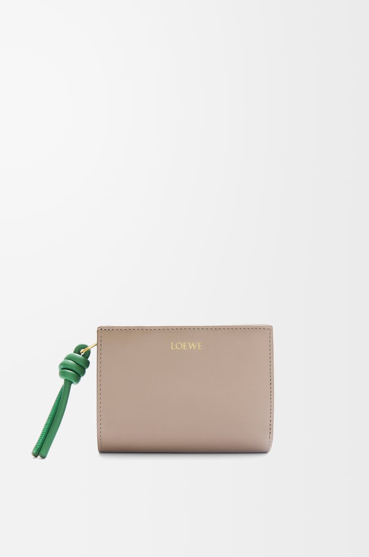 Loewe Knot compact wallet in shiny nappa calfskin 3 Colours
