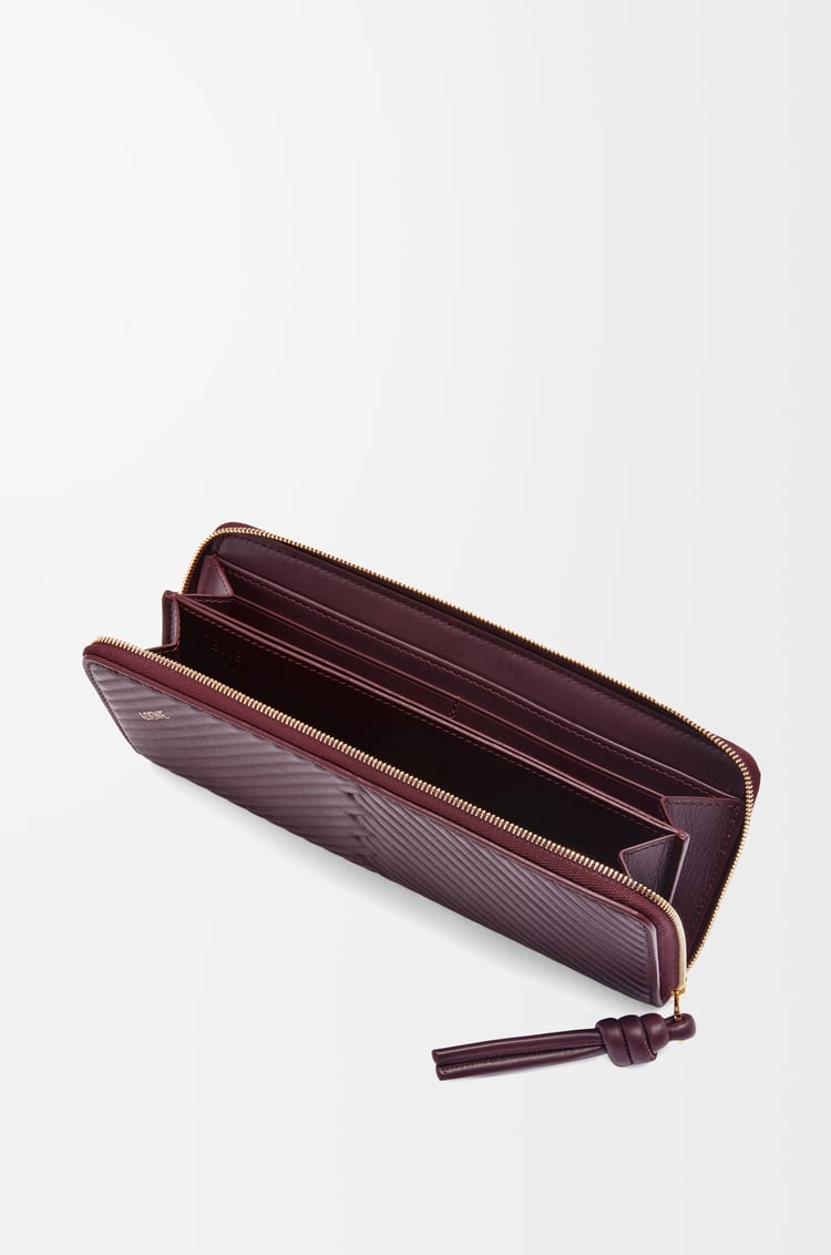 Loewe Knot Zip Around Wallet In Shiny Nappa Calfskin 2 Colours