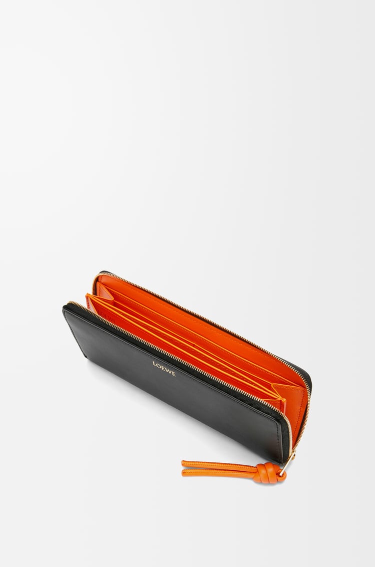 Loewe Knot Zip Around Wallet In Shiny Nappa Calfskin 4 Colours