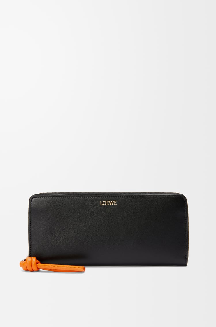 Loewe Knot zip around wallet in shiny nappa calfskin 4 Colours