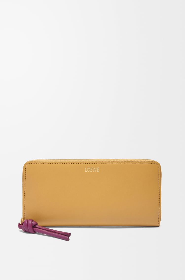 Loewe Knot zip around wallet in shiny nappa calfskin 4 Colours