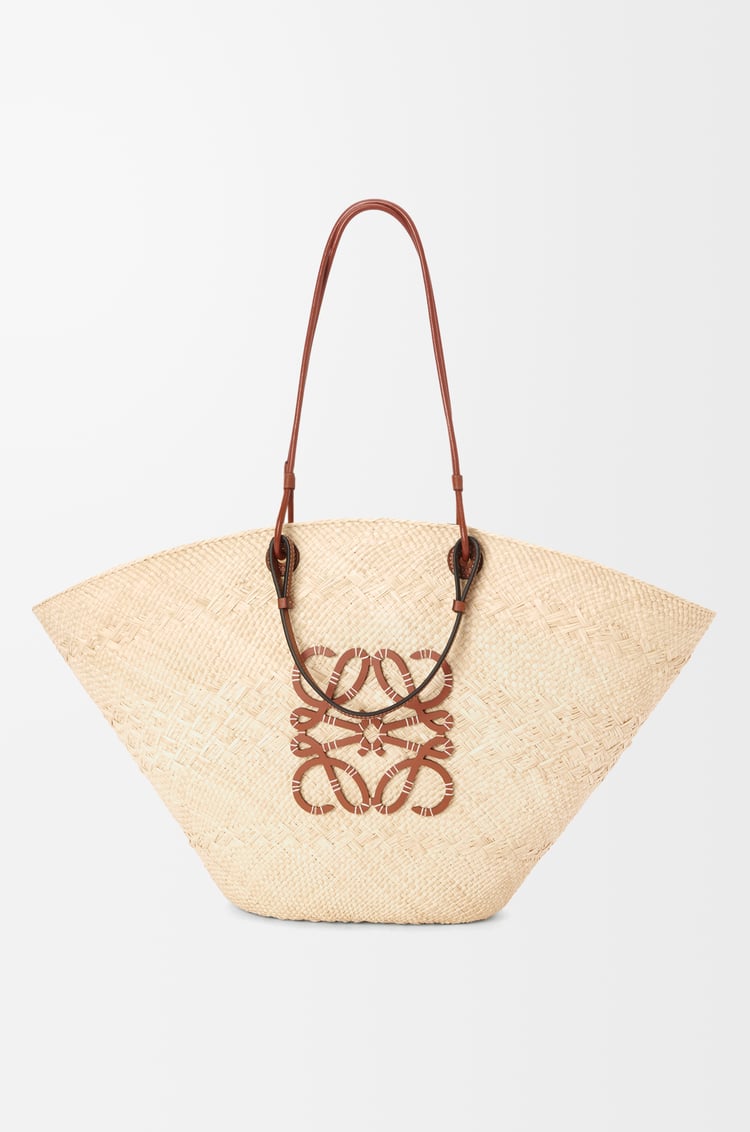 Loewe Large Anagram Basket bag in iraca palm and calfskin 1 Colours