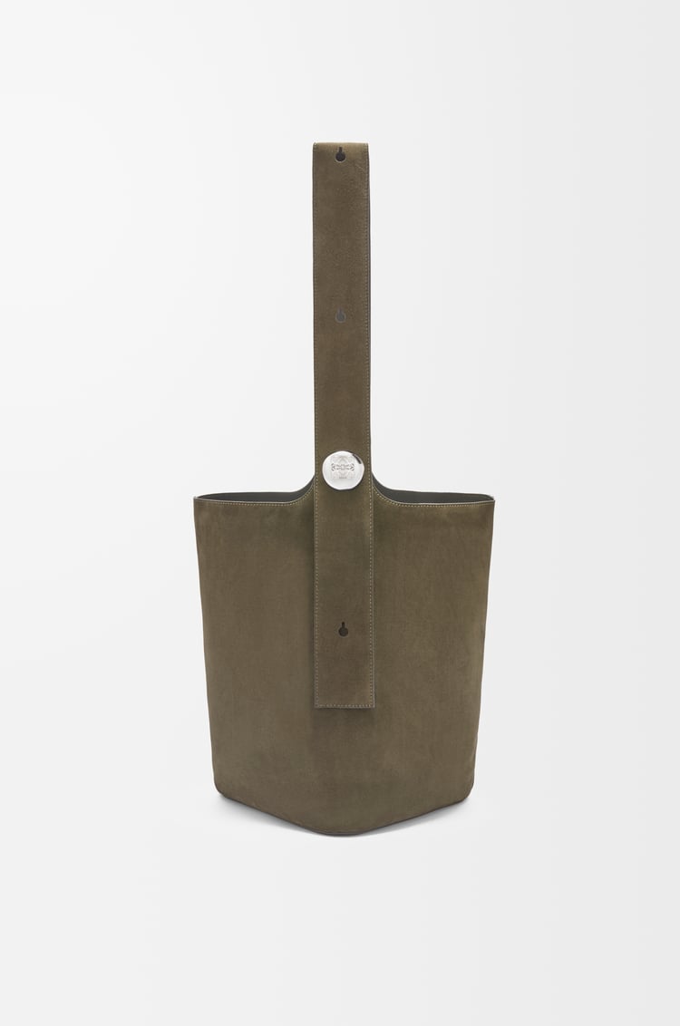 Loewe Large Pebble Bucket Bag In Suede Calfskin 2 Colours