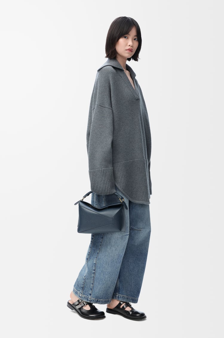 Loewe Anagram Barrel Jeans In Denim 1 Colours