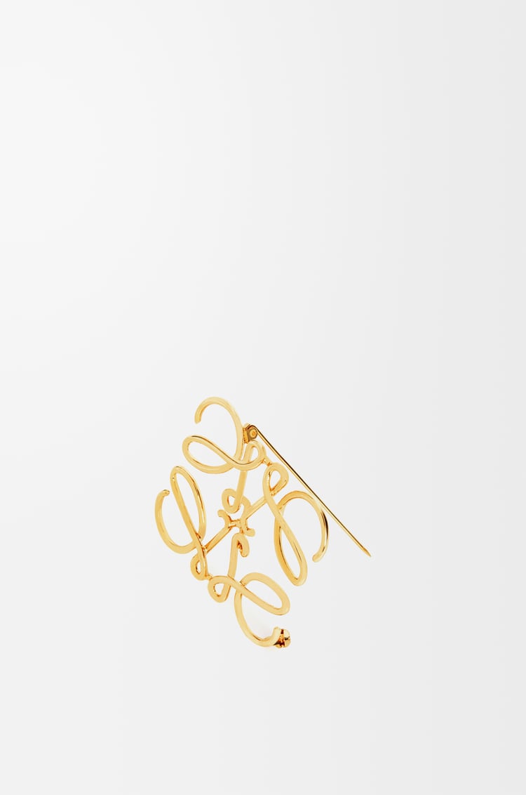 Loewe Anagram Brooch In Metal 2 Colours