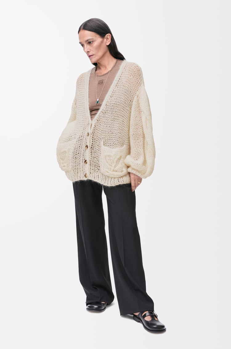 Loewe Anagram Cardigan In Mohair 2 Colours