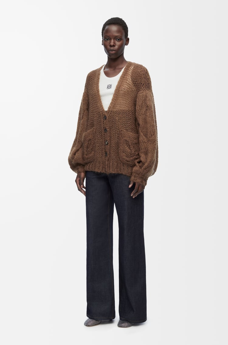 Loewe Anagram Cardigan In Mohair 2 Colours