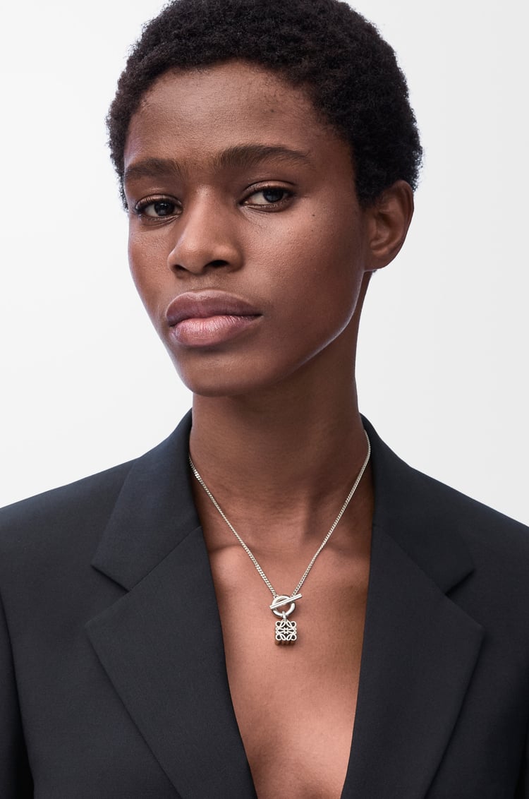 Loewe Anagram Pendant In Sterling Silver 1 Colours