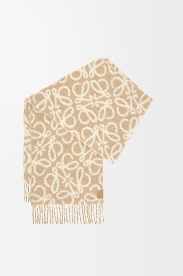Loewe Anagram scarf in alpaca and wool 4 Colours