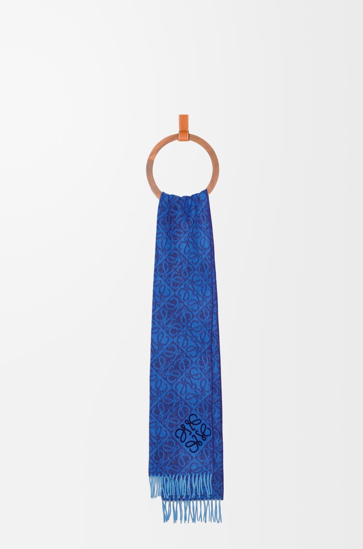 Loewe Anagram Scarf In Wool And Cashmere 4 Colours