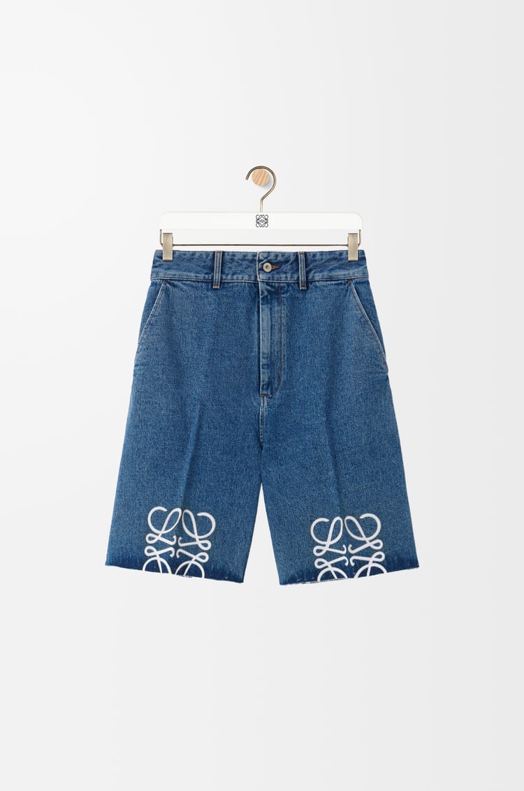Loewe Anagram shorts in denim 1 Colours