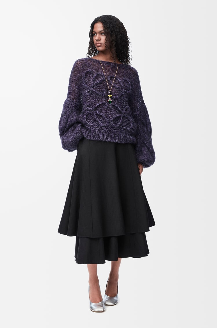 Loewe Anagram Sweater In Mohair Blend 1 Colours