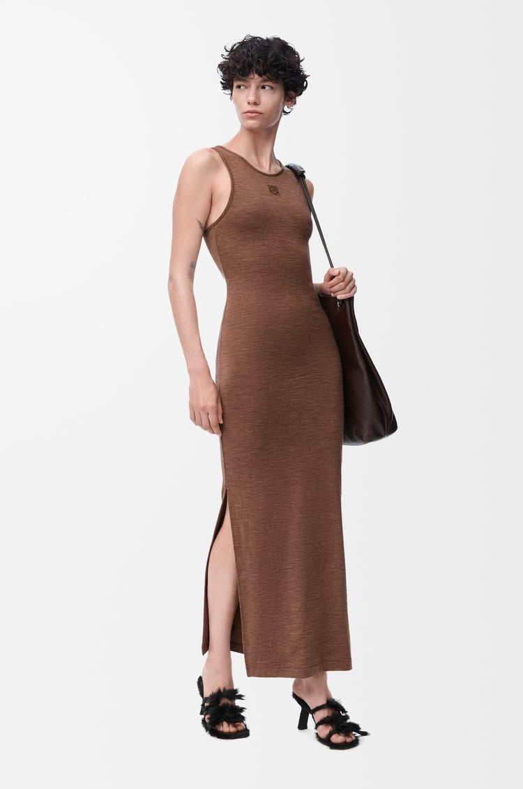 Loewe Anagram Tank Dress In Stretch Wool 1 Colours