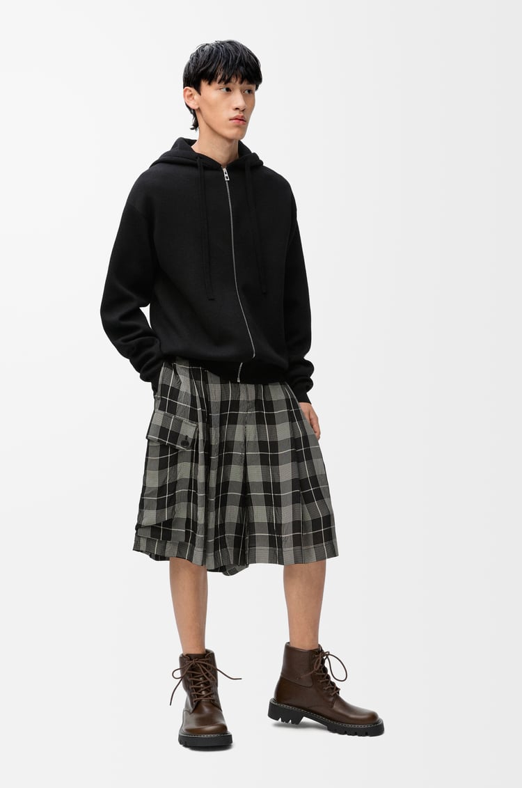 Loewe Anagram Zip-up Hoodie In Wool 1 Colours