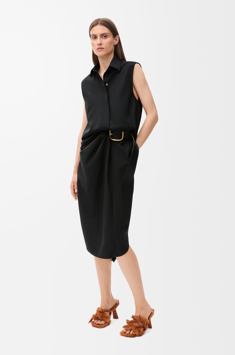 Loewe Belted Dress In Wool 1 Colours